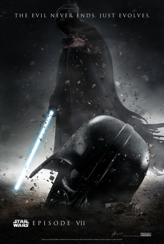 Cartaz do novo episódio de Star Wars feito por fã.