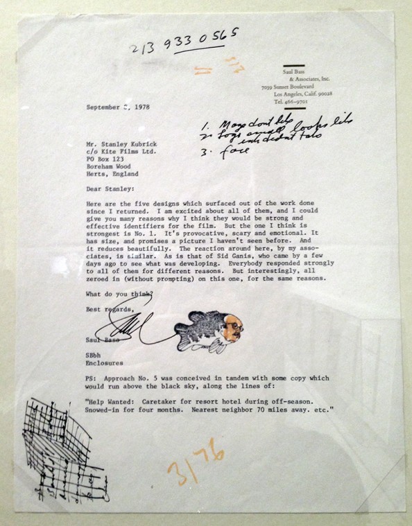 Carta escrita por Saul Bass para defender suas propostas.